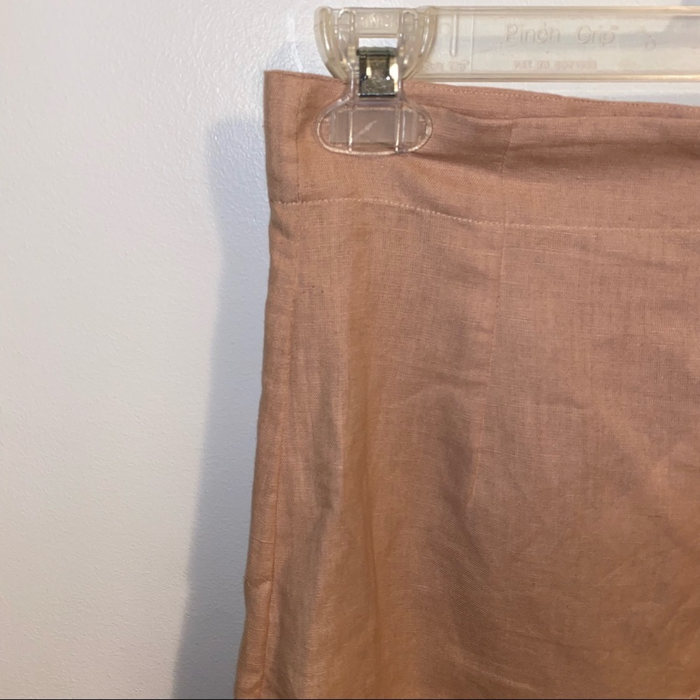 NWT $200 IRO S19 Musk Linen Side Zip Tiered Ruffled A-Line Skirt FR38 - Picture 10 of 11